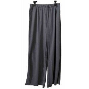 Area Stars Wide Leg Pull On Pant in Gray Elastic Waist Size XL NWT Athleisure